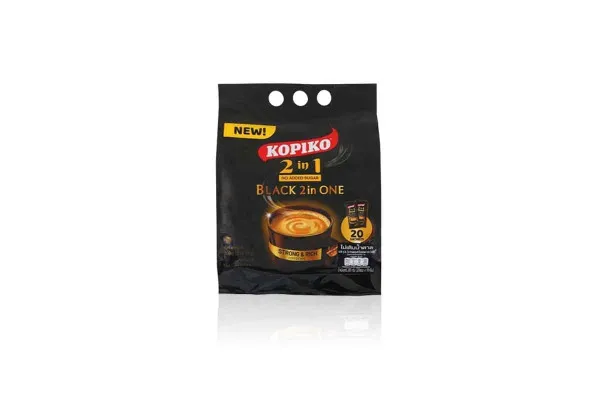 KOPIKO Instant Black 2in1 No Added Sugar 20's - 200 g