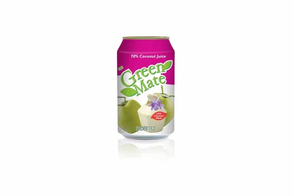 GREEN MATE Juice in Cans, Coconut - 300 ml