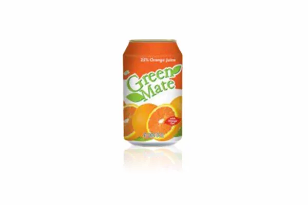 GREEN MATE Juice in Cans, Orange 25% - 300 ml