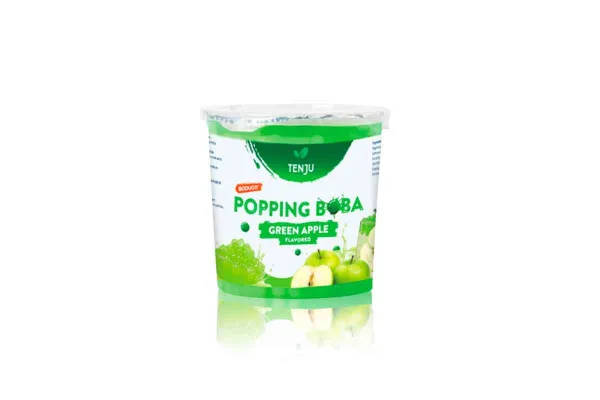 TENJU Popping Boba, Green Apple Flavored - 1 Kg. 