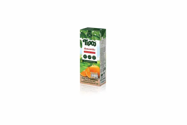 TIPCO 100% Fruit Juice, Mandarin Orange Juice - 200 ml