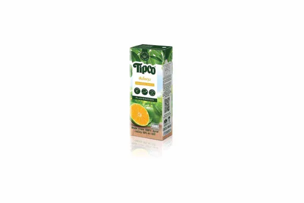 TIPCO 100% Fruit Juice, Shogun Orange Juice - 200 ml
