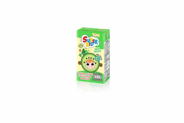 TIPCO Superkid Fruit Juice with Vitamin C, Mix Veggie Juice - 110 ml