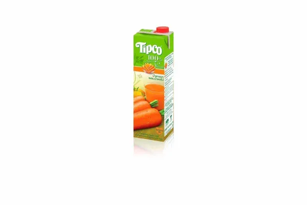 TIPCO 100% Veggie Juice, Carrot Mixed Fruit Juice - 1,000 ml