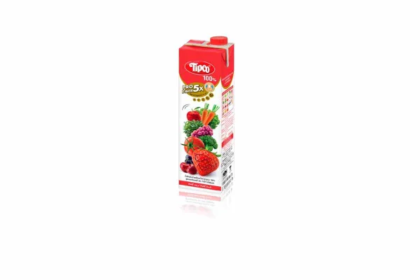 TIPCO 100% Veggie Juice, Pro Fiber Mixed Cherry Berry - 1,000 ml