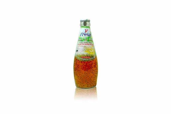 V FRESH Green Tea with Basil Seed (Halal) - 290 ml
