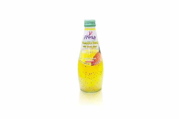 V FRESH Pineapple Drink with Basil Seed - 290 ml 