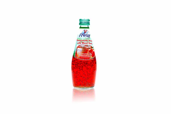 V FRESH Pomegranate Drink with Basil Seed - 290 ml
