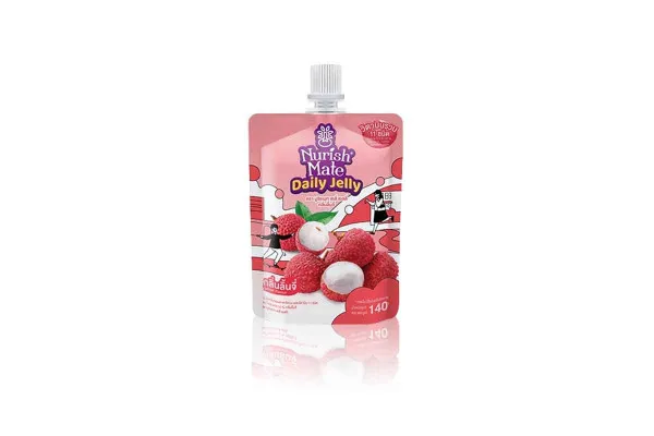 NURISHMATE Konjac Daily Jelly, Lychee - 140 g