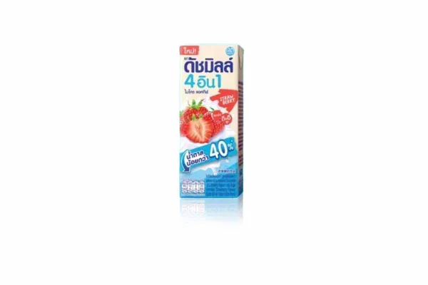 DUTCHMILL UHT Drinking Yoghurt, Strawberry (Low Sugar) - 180 ml