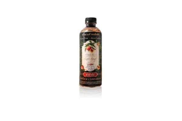 KATTS Tea Stevia Syrup, Peach Black Tea - 500 ml