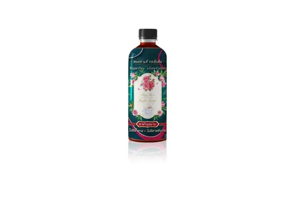 KATTS Tea Stevia Syrup, Rose Black Tea - 500 ml