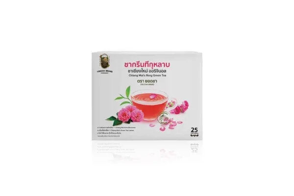 YOD CHA Tea Bags, Rose Chinese Red Tea - 2 g 