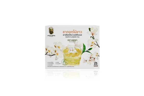 YOD CHA Tea Bags, White Flower Tea - 2 g 