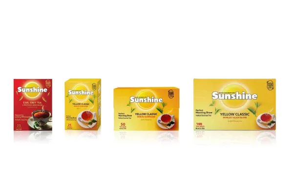 YOD CHA Yellow Sunshine Black Tea and Sunshine Earl Gray Tea