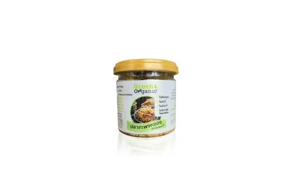 GREEN & ORGANIC, Crispy Shredded Sea Bass Chili Paste - 80 g