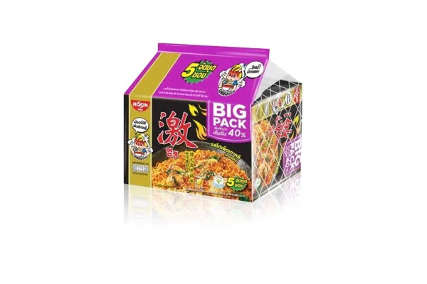 NISSIN Instant Noodles Big Pack, Korean Hot Chili Chicken - 85 g