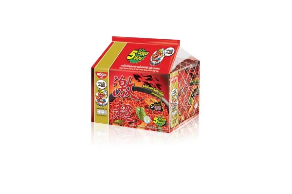 NISSIN Instant Noodles Premium Bag, Extream Hot Chili Chicken - 60 g