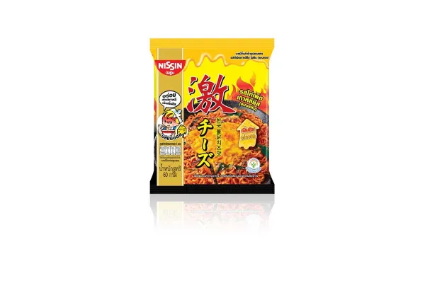 NISSIN Instant Noodles Premium Bag, Korean Hot Chili Chicken Cheese - 60 g