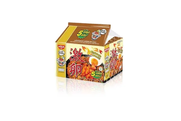 NISSIN Instant Noodles Premium Bag, Dry Type Hot Chili Chicken Salted Egg - 60 g