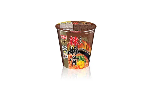 NISSIN Instant Noodles Premium Cup, Spicy Tonkotsu - 70 g