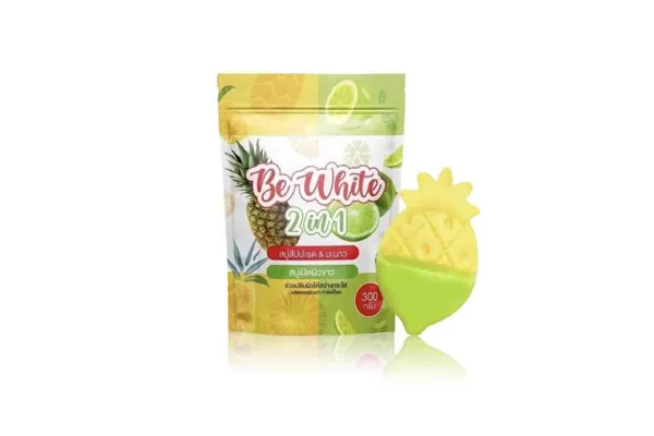 BE WHITE 2 in 1 Pineapple Lime Soap - 300 g