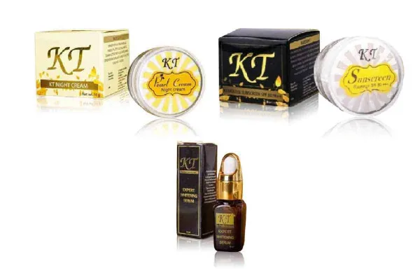 KT Pearl Cream, Sunscreen, & Serum