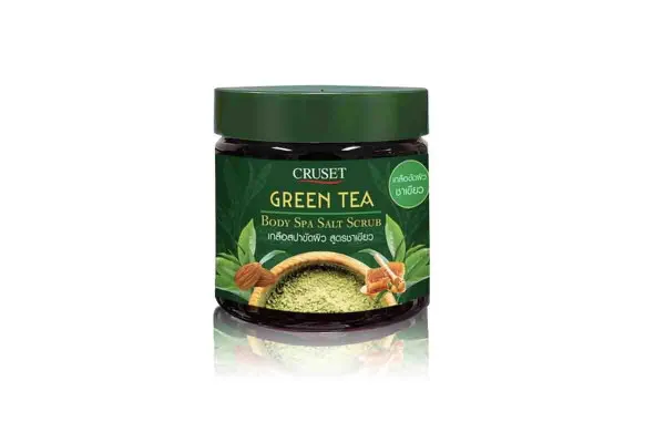 CRUSET Body Spa Salt Scrub, Green Tea - 700 g
