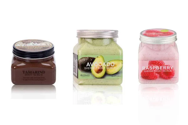 SCENTIO Tamarind, Avocadao and Rasberry Scrub