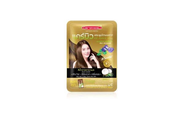 CAREBEAU Hair Color Shampoo , Caramel Brown - 20 ml