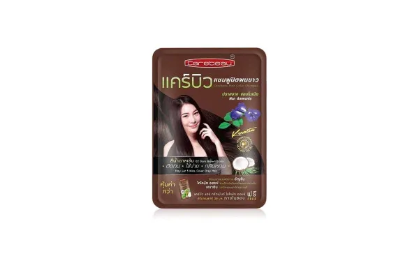 CAREBEAU Hair Color Shampoo , Dark Brown - 20 ml