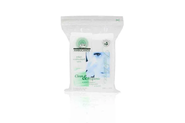 AMBULANCE Cotton Pad, Side Sealed - 100 sheets (50 g)
