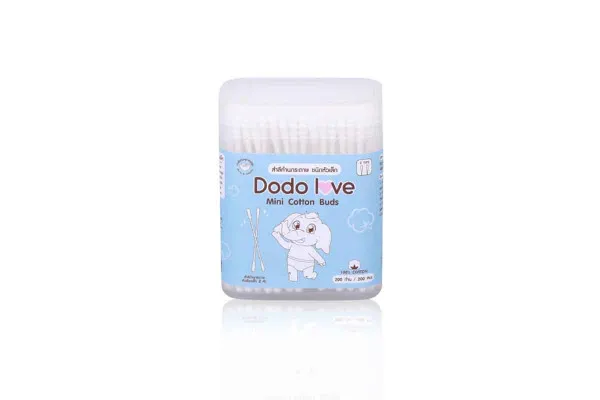 DODOLOVE Mini Cotton Buds - 200 pcs