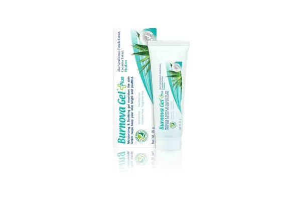 BURNOVA Aloe Vera Gel Plus, Bright & Youthful Skin (Blue) - 70 g