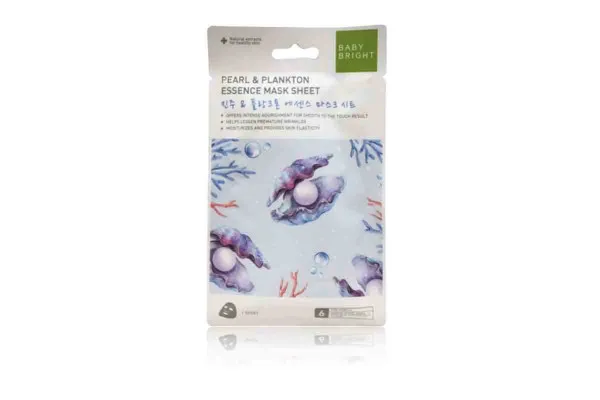 BABY BRIGHT Mask Sheet, Perl & Plankton - 20 g