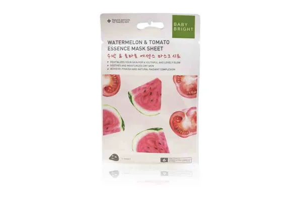 BABY BRIGHT Mask Sheet, Watermelon & Tomato - 20 g