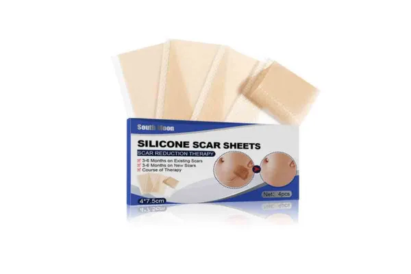 SOUTH MOON Multi-Purpose Silicone Scar Sheet (4x7.5cm) - 4 pcs