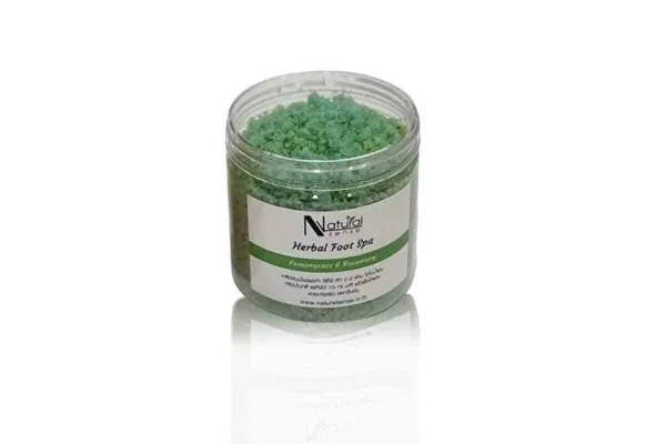 NATURAL SENSE Herbal Foot Salt Spa Aroma, Lemongrass & Rosemary - 400 ml