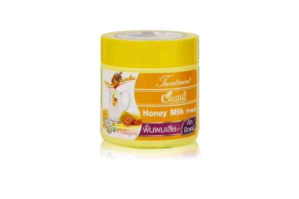 CARING Hair Treatment, Honey Milk (Yellow) - 250 g 