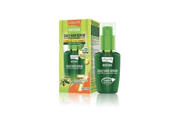 LOLANE Natural Daily Hair Serum, For Dry & Damage Hair (Green) - 50 ml