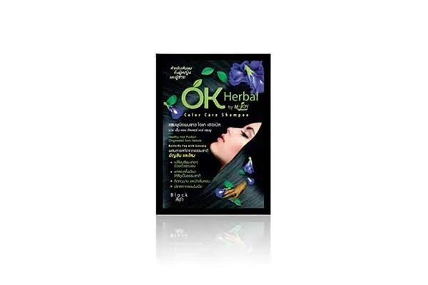 OK HERBAL Color Care Shampoo, Black - 30 g