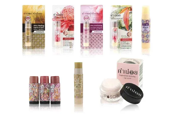 KHUMNOI Lip Balm, and Lip Scrub
