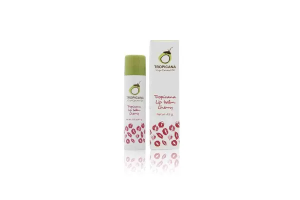 TROPICANA Non Preservative Lip Balm, Cherry (Pink Color) - 4.5 g