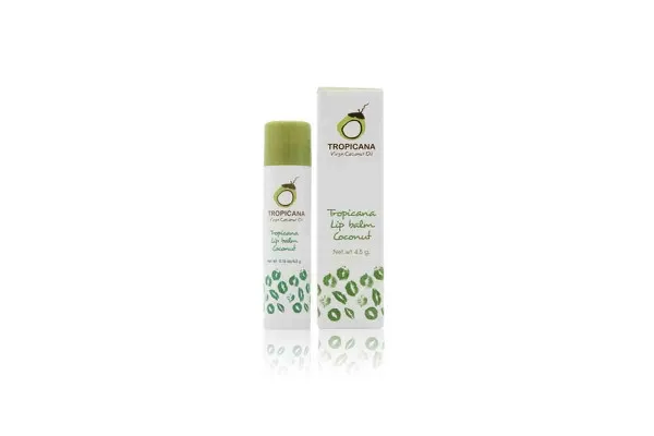 TROPICANA Non Preservative Lip Balm, Coconut (No color) - 4.5 g