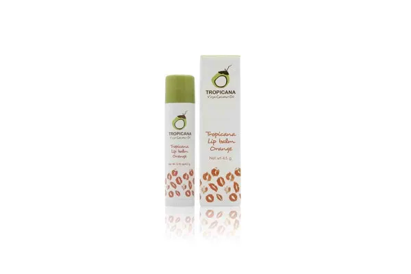 TROPICANA Non Preservative Lip Balm, Orange (Orange Color) - 4.5 g