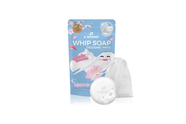 A BONNE' Whip Soap, Thousand White Rose & Sakura - 100g