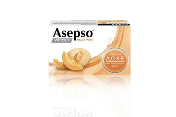 ASEPSO VitaPlus Soap with Vit A C & E, Melon Fresh - 80 g