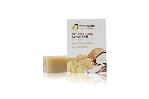TROPICANA Natural Coconut Soap Bar, Ginger - 100 g