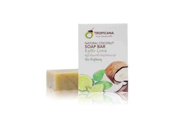 TROPICANA Natural Coconut Soap Bar, Kiffir Lime - 100 g