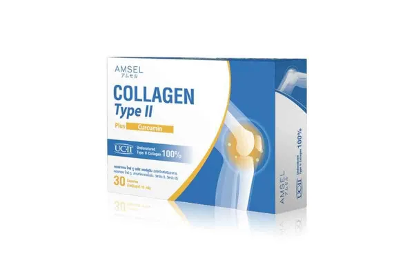 AMSEL COLLAGEN Type II Plus Curcumin - 30 capsules 